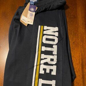 Notre Dame NWT Navy Blue Sweatpants - Large